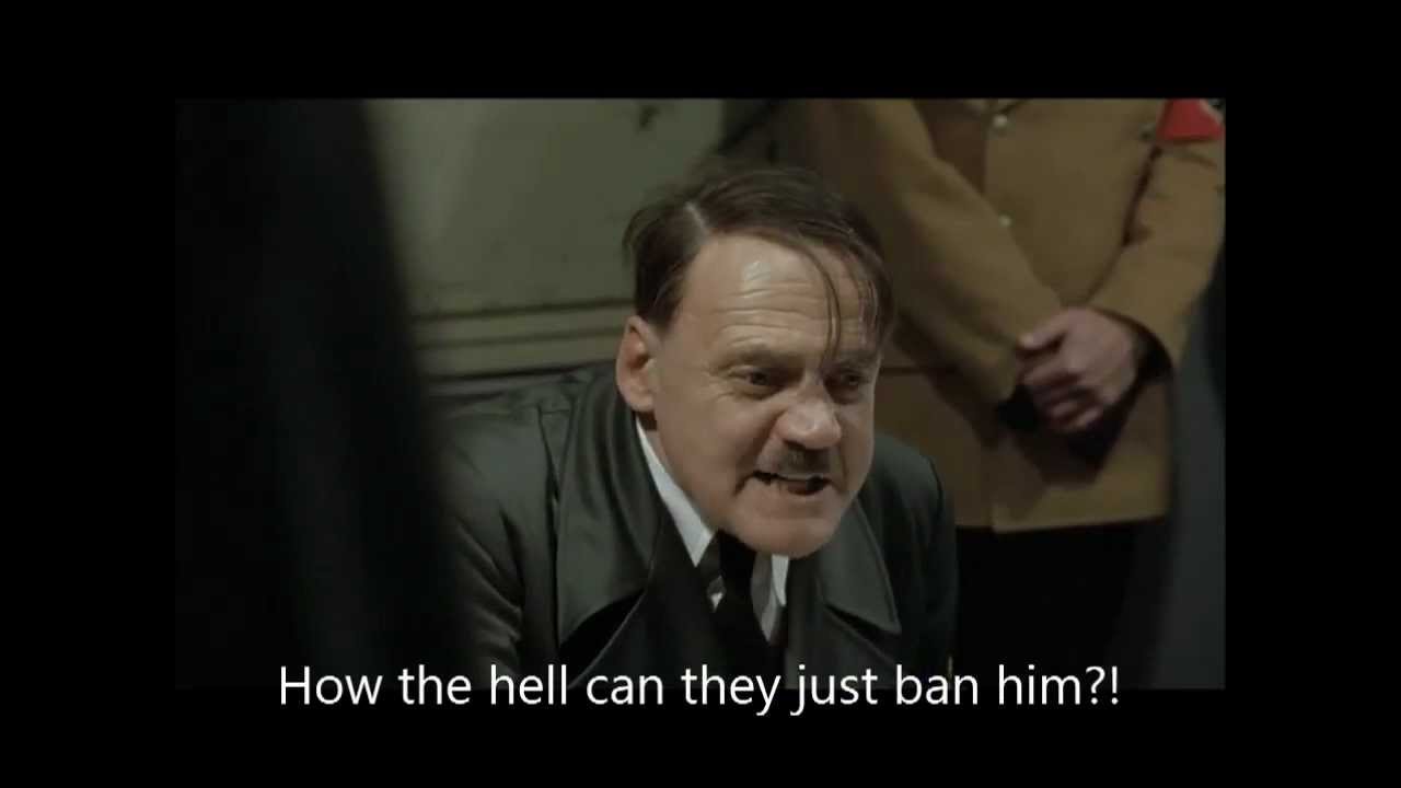 Hitler find's out i've been banned on deviantart